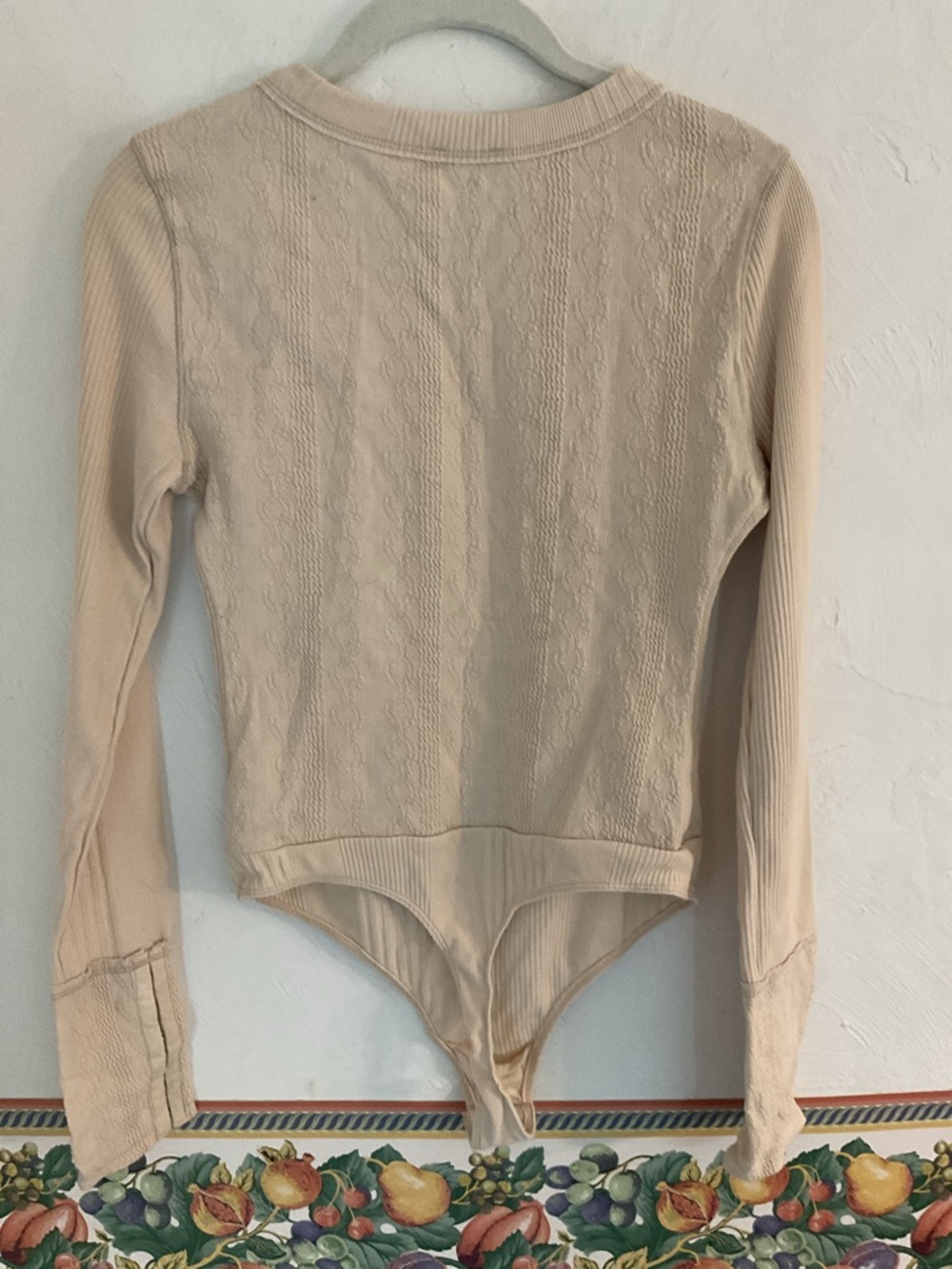 Intimately Free People “Pointelle Me About It” Bodysuit, Size S, Cream/Ivory - Picture 5 of 9